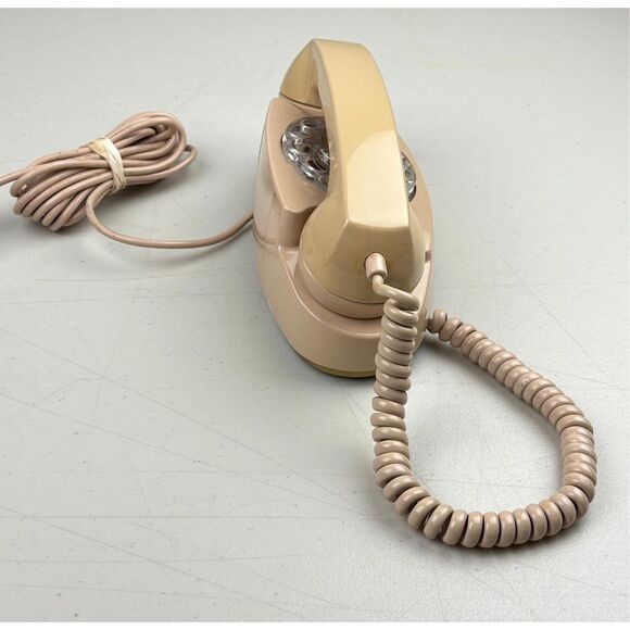 Vintage 1965 Western Electric Beige Princess G3 Handset Rotary Dial Telephone CI - Picture 3 of 13